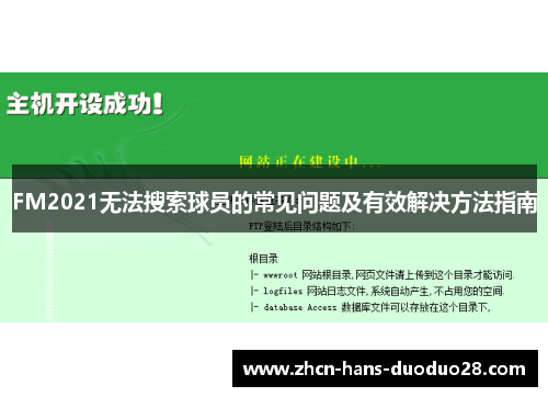 FM2021无法搜索球员的常见问题及有效解决方法指南