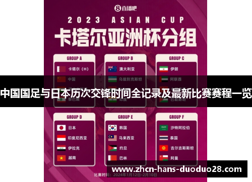 中国国足与日本历次交锋时间全记录及最新比赛赛程一览